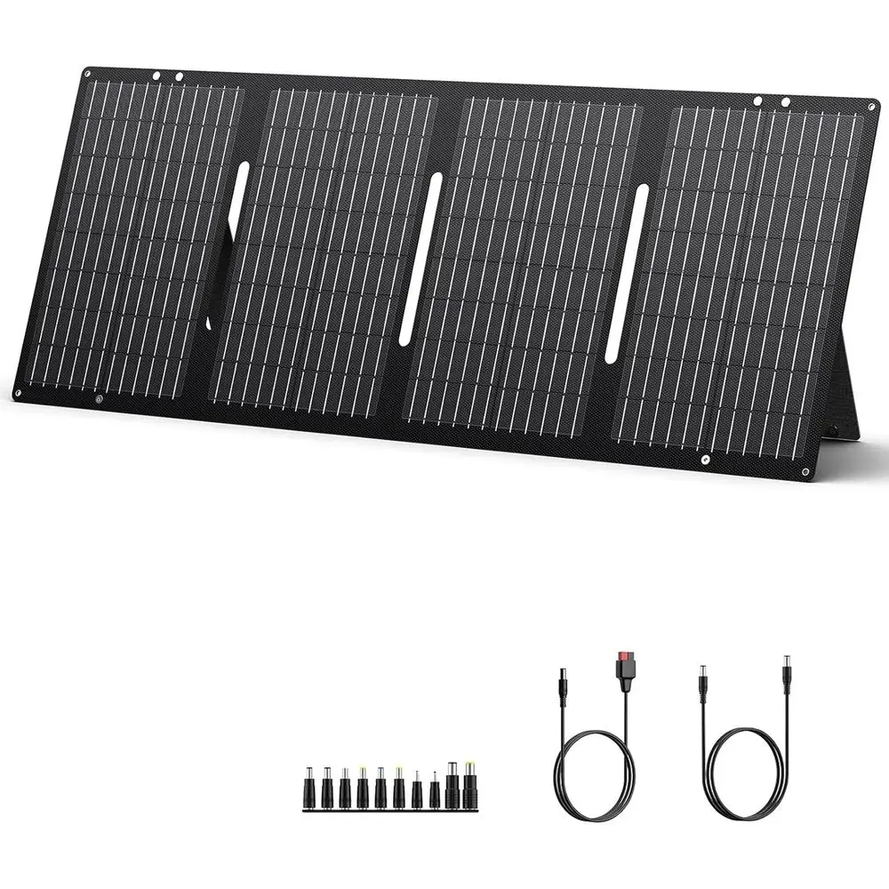 60W Portable Solar Panel with DC/USB-C/USB-A Outputs for Laptop, Outdoor, Camping, and Road Trips
60W Portable Solar Panel with DC/USB-C/USB-A Outputs for Laptop, Outdoor, Camping, and Road Trips