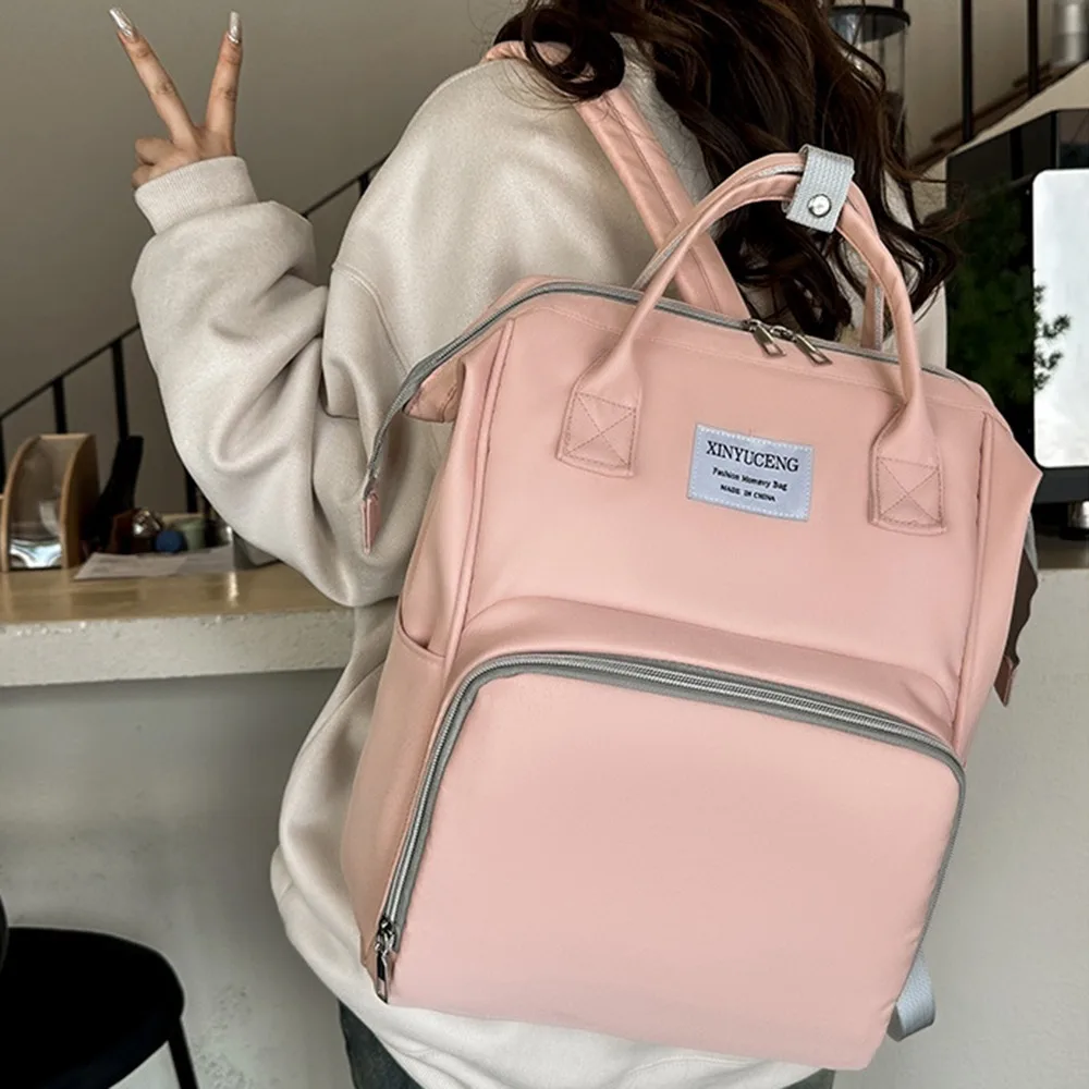 Multifunctional Mommy Backpack Large Capacity Solid Color Baby Diaper Bag Anti Splash Water Portable Mommy Shoulder Bag Outdoor
Multifunctional Mommy Backpack Large Capacity Solid Color Baby Diaper Bag Anti Splash Water Portable Mommy Shoulder Bag Outdoor