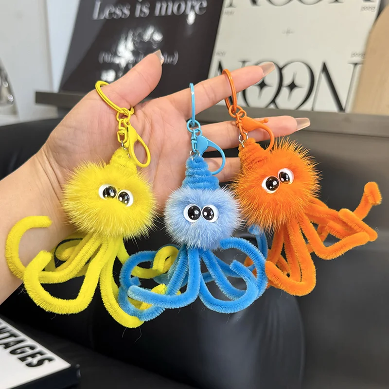 Mink Fur Cute Octopus Plush Toy Key Chain Stuffed Animals Doll Kawaii Keychain Women Bag Car Plush Keyring Pendant Girls Gifts
Mink Fur Cute Octopus Plush Toy Key Chain Stuffed Animals Doll Kawaii Keychain Women Bag Car Plush Keyring Pendant Girls Gifts