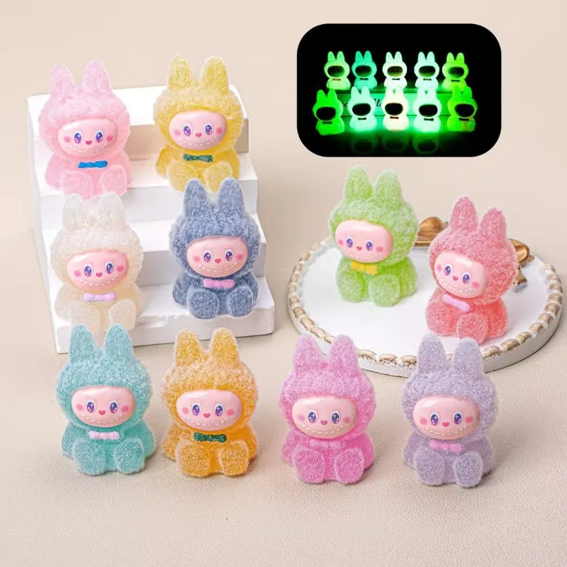 Labubu peripheral model resin accessories luminous flocking DIY decoration rabbit resin pendant desktop model small ornament
Labubu peripheral model resin accessories luminous flocking DIY decoration rabbit resin pendant desktop model small ornament