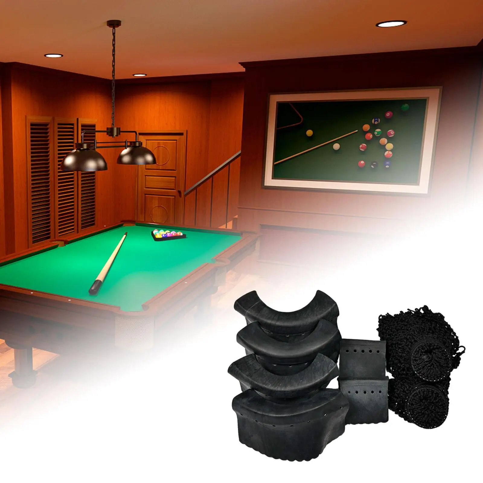 Billiard Table Pockets Set, Net Bags, Professional Pool Table Pockets,Billiard Hole Liners for Enthusiasts,Sports,Competition
Billiard Table Pockets Set, Net Bags, Professional Pool Table Pockets,Billiard Hole Liners for Enthusiasts,Sports,Competition