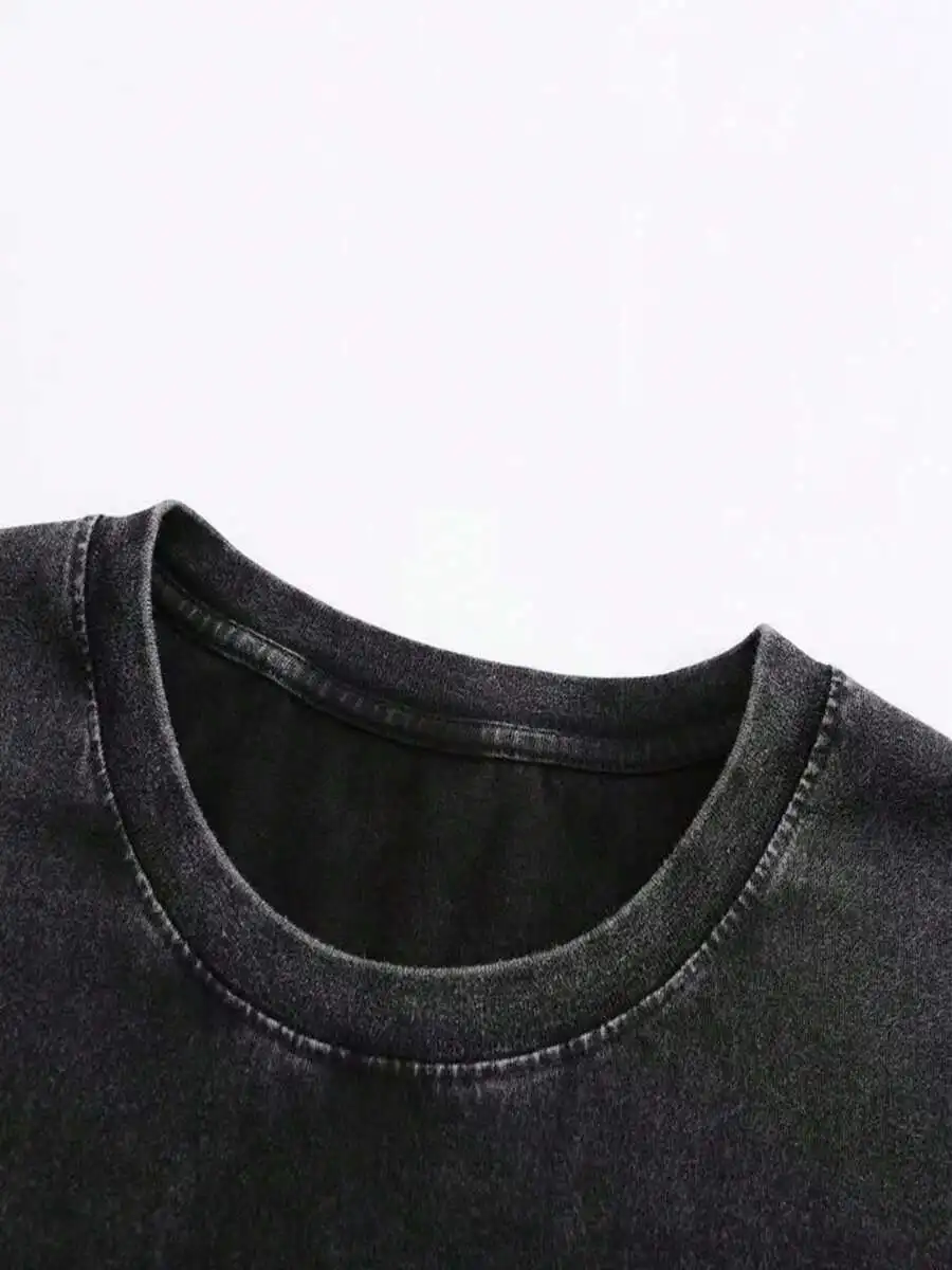 Mens Heavyweight Washed Round Neck T-Shirt Casual Retro Street Style Soft Breathable Loose Fit Plus Size
Mens Heavyweight Washed Round Neck T-Shirt Casual Retro Street Style Soft Breathable Loose Fit Plus Size