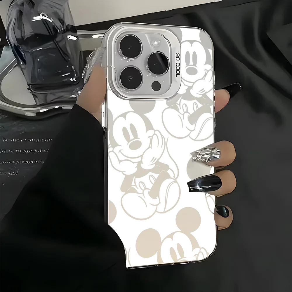 Mickey Minnie Mouse Smile Phone Case For IPhone 16 15 14 13 12 11 Pro Max White Matte Laser Metallic Aurora Funda
Mickey Minnie Mouse Smile Phone Case For IPhone 16 15 14 13 12 11 Pro Max White Matte Laser Metallic Aurora Funda