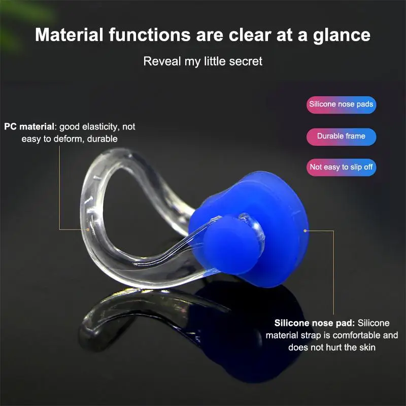 1 Set Waterproof Soft Silicone Swimming Earplugs Nose Clip Swimming Ear & Nose Protector For Adult Children
1 Set Waterproof Soft Silicone Swimming Earplugs Nose Clip Swimming Ear & Nose Protector For Adult Children