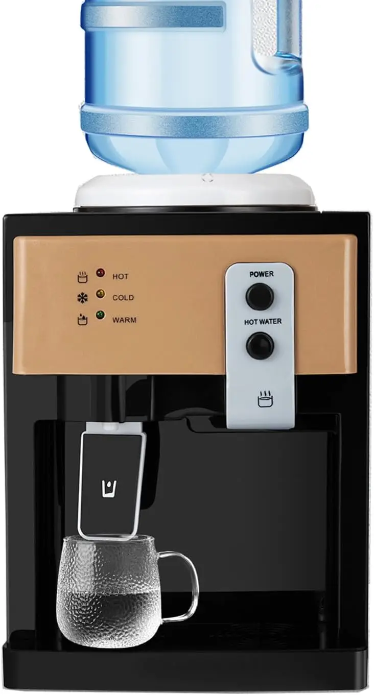 AKSDSGA 550W Top Loading Water Cooler Dispenser with 3 Temperature Settings for Home Office Gold
AKSDSGA 550W Top Loading Water Cooler Dispenser with 3 Temperature Settings for Home Office Gold