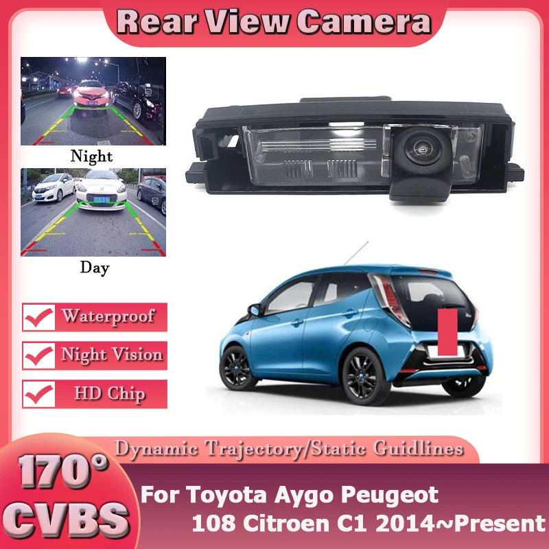 Car Reversing Back up Parking Car Rear View Camera HD CCD Night Vision For Toyota Aygo Peugeot 108 Citroen C1 2014~Present
Car Reversing Back up Parking Car Rear View Camera HD CCD Night Vision For Toyota Aygo Peugeot 108 Citroen C1 2014~Present