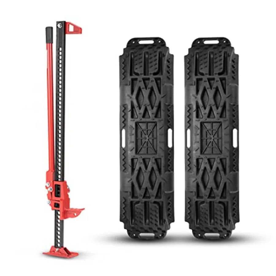 Offroad High Lift Jack with Pair Traction Board Mate48" FarmJack with Sand Mud Snow Track Mat Board Offroad Tire Recovery Kit f
Offroad High Lift Jack with Pair Traction Board Mate48" FarmJack with Sand Mud Snow Track Mat Board Offroad Tire Recovery Kit f