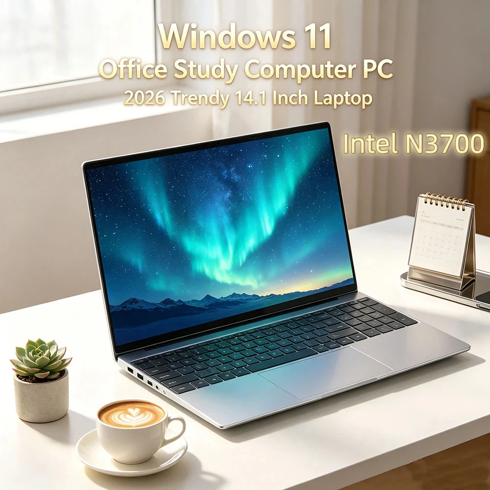 Clean 14.1" HD Laptop Intel N3700 Ultra Slim 16GB RAM 2TB SSD Windows 11 Pro Home Office Notebook
Clean 14.1" HD Laptop Intel N3700 Ultra Slim 16GB RAM 2TB SSD Windows 11 Pro Home Office Notebook