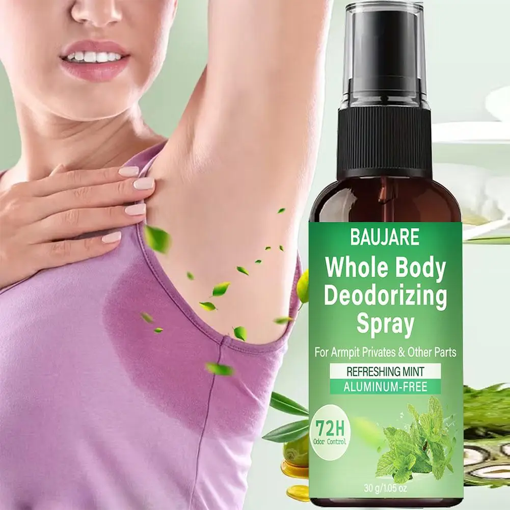 30ml Long Lasting Whole Body Deodorizing Spray Natural Mint Underarm Odor Removal Spray Portable Refreshing Body Antiperspirant
30ml Long Lasting Whole Body Deodorizing Spray Natural Mint Underarm Odor Removal Spray Portable Refreshing Body Antiperspirant