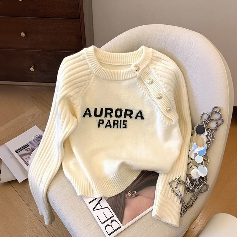 Business Commute Style Women's Long Sleeve round Neck Sweater Fitted Design Straight Tube Sleeves Minimalist Fashion
Business Commute Style Women's Long Sleeve round Neck Sweater Fitted Design Straight Tube Sleeves Minimalist Fashion