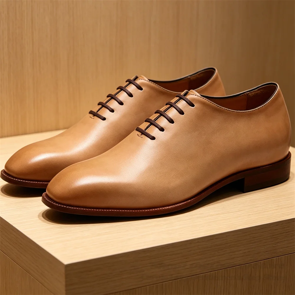 Men's Business Leather Shoes Square Toe Lace Up Simple Leather Solid Color Formal Wear Groom's Wedding Shoes Banquet Shoes
Men's Business Leather Shoes Square Toe Lace Up Simple Leather Solid Color Formal Wear Groom's Wedding Shoes Banquet Shoes