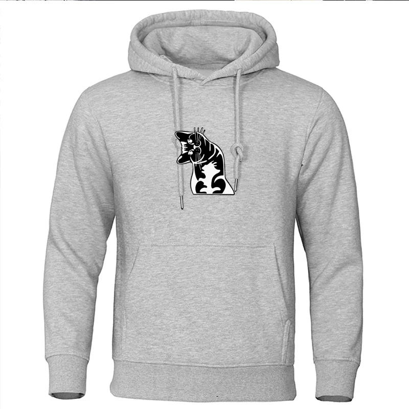 Men Hoody Hoodies Crooked Neck Cat Print Sportwear Spring Autumn Male Hooded Oversized Comfortable Sweatshirt Unisex Sportswear
Men Hoody Hoodies Crooked Neck Cat Print Sportwear Spring Autumn Male Hooded Oversized Comfortable Sweatshirt Unisex Sportswear