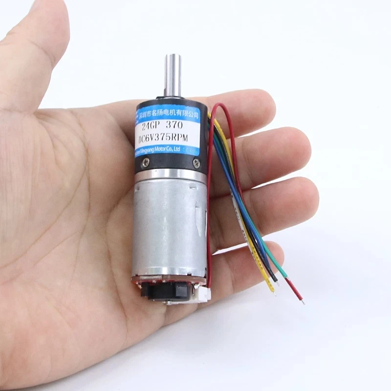Dual Phase Hall Encoder DC Reduction Motor 12V 24V 6V 370 24MM Planetary Gear Micro High Torque Metal Motor Speed 12RPM-1200RPM
Dual Phase Hall Encoder DC Reduction Motor 12V 24V 6V 370 24MM Planetary Gear Micro High Torque Metal Motor Speed 12RPM-1200RPM
