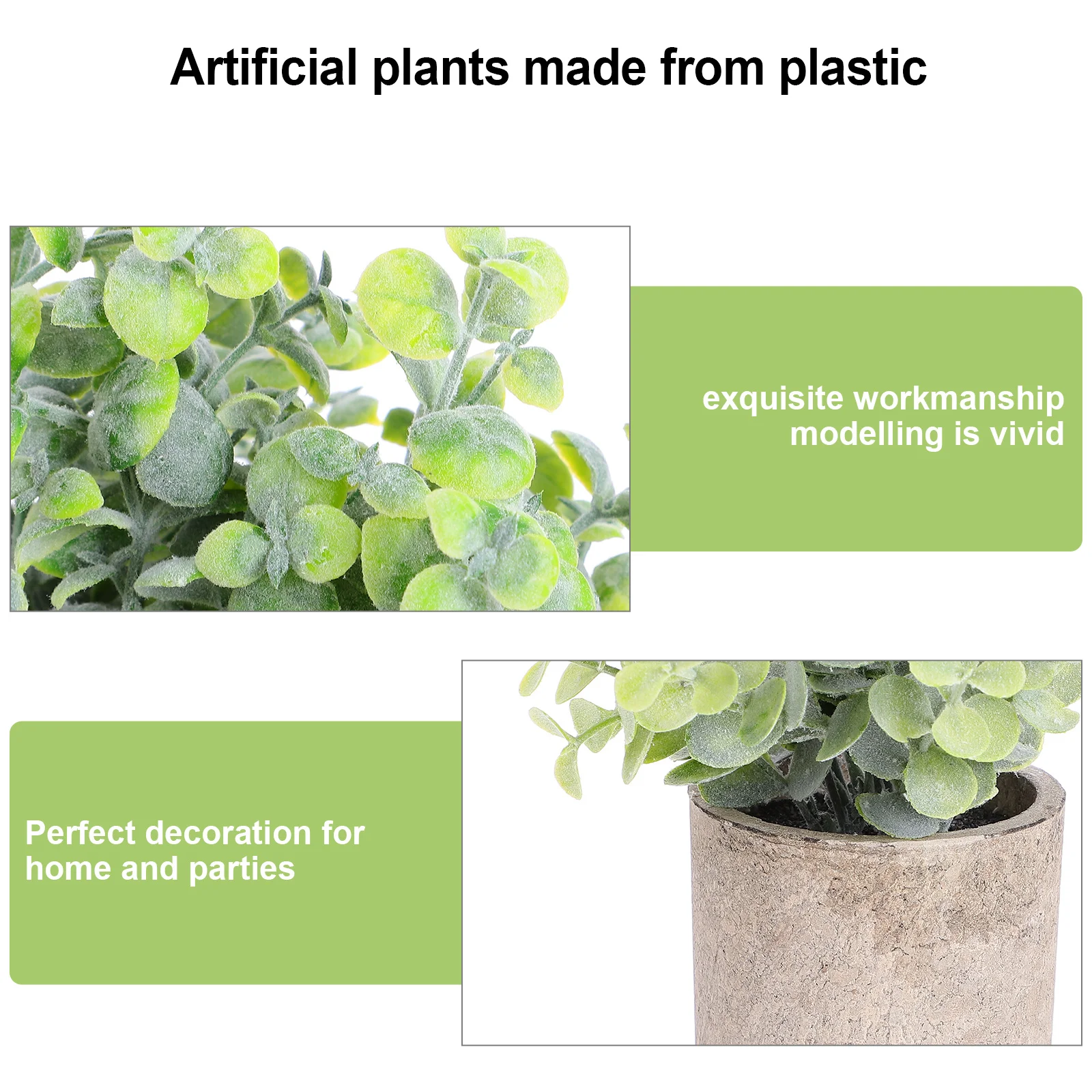 3Pcs Artificial Green Plant Pot Simulation Faux Desktop Bonsai Decoration for Home Office Use Artificial Plant Pot
3Pcs Artificial Green Plant Pot Simulation Faux Desktop Bonsai Decoration for Home Office Use Artificial Plant Pot