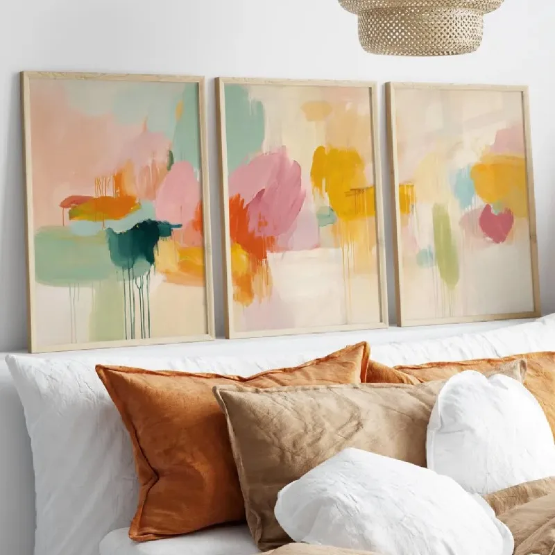 2D Flat, 3pcs Wall Art, Vintage Poster, Abstract Art Print, Pink Orange Green Abstract Landscape Canvas Painting Home Decor
2D Flat, 3pcs Wall Art, Vintage Poster, Abstract Art Print, Pink Orange Green Abstract Landscape Canvas Painting Home Decor