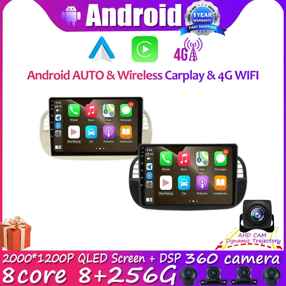 9'' Android 14 Car Radio Stereo For Fiat 500 With GPS Navigation Steering Wheel Control Multimedia Carplay Auto BT 4G Lte WIFI
9'' Android 14 Car Radio Stereo For Fiat 500 With GPS Navigation Steering Wheel Control Multimedia Carplay Auto BT 4G Lte WIFI