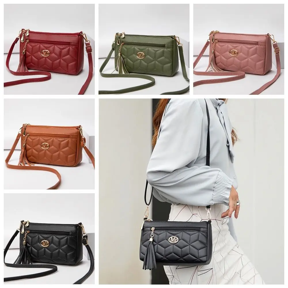 Large Capacity Ladies' Crossbody Bag Tassel Decoration Vintage Lattice Shoulder Bag Zipper Pocket Leisure
Large Capacity Ladies' Crossbody Bag Tassel Decoration Vintage Lattice Shoulder Bag Zipper Pocket Leisure