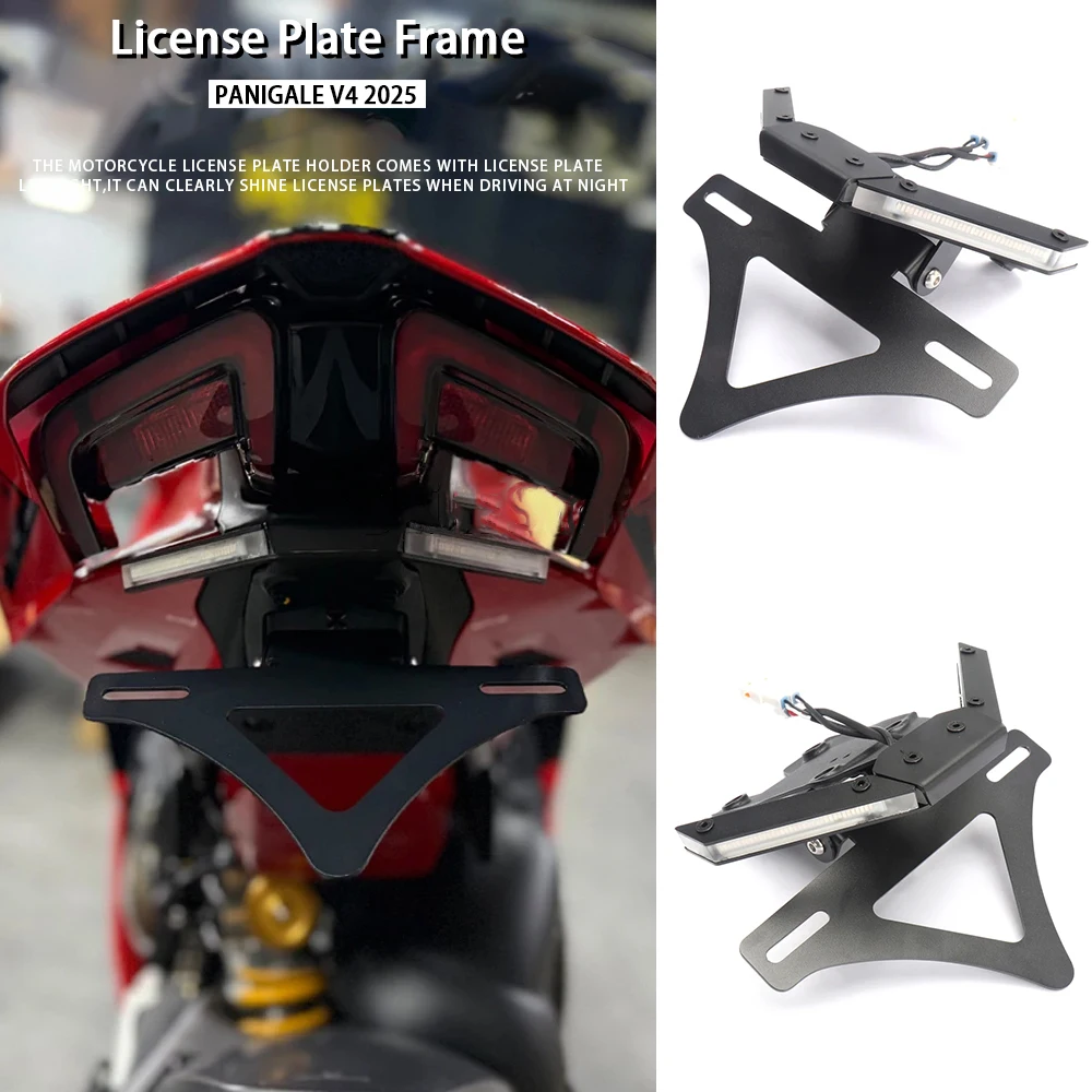 Panigale V4 Motorcycle Rear Tail Tidy Fender Eliminator License Number Plate Frame Holder Bracket For Ducati Panigale V4 2025
Panigale V4 Motorcycle Rear Tail Tidy Fender Eliminator License Number Plate Frame Holder Bracket For Ducati Panigale V4 2025