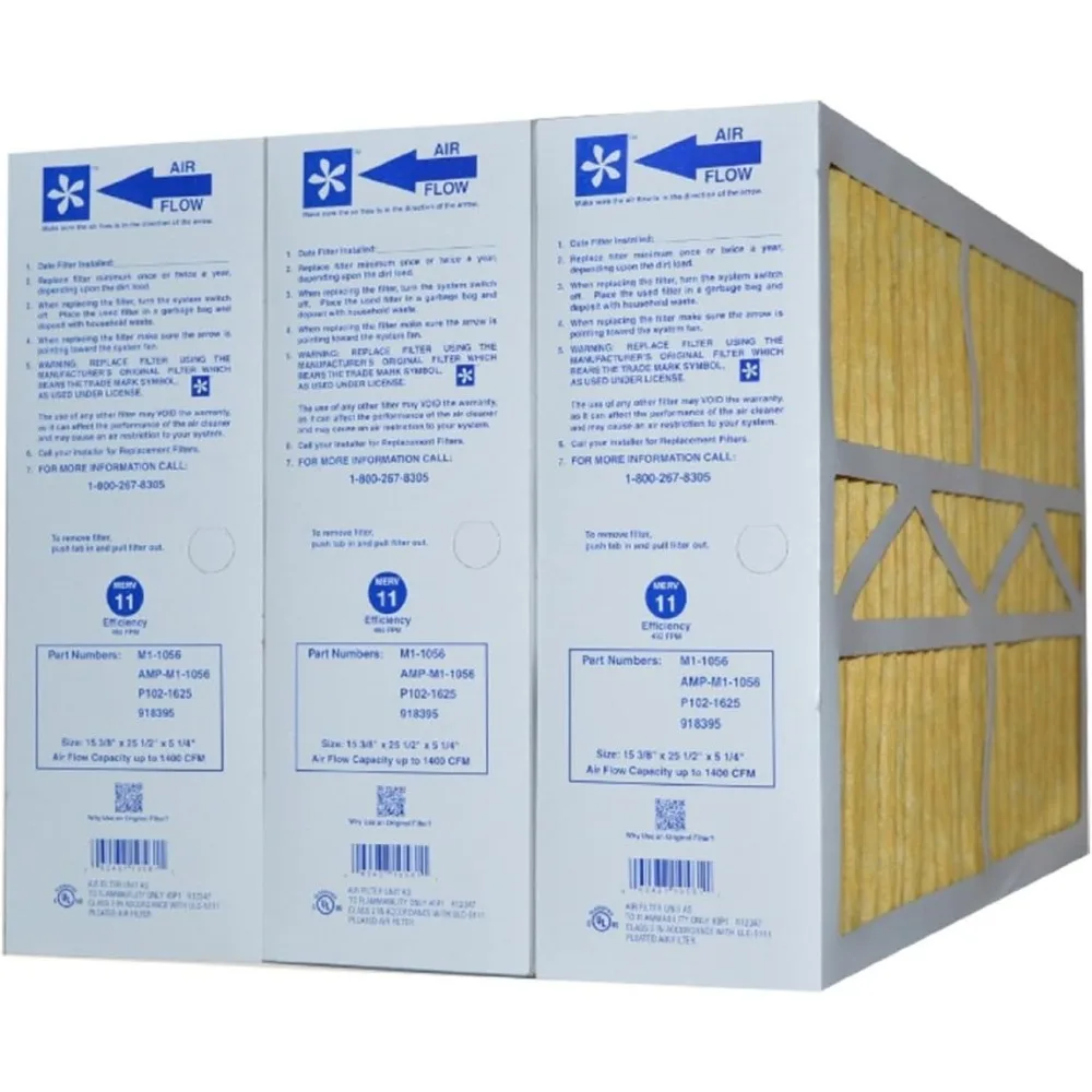 Genuine MERV 11 Air Filter 15 3/8 x 25 1/2 x 5 1/4 High Efficiency Furnace AC Filter
Genuine MERV 11 Air Filter 15 3/8 x 25 1/2 x 5 1/4 High Efficiency Furnace AC Filter