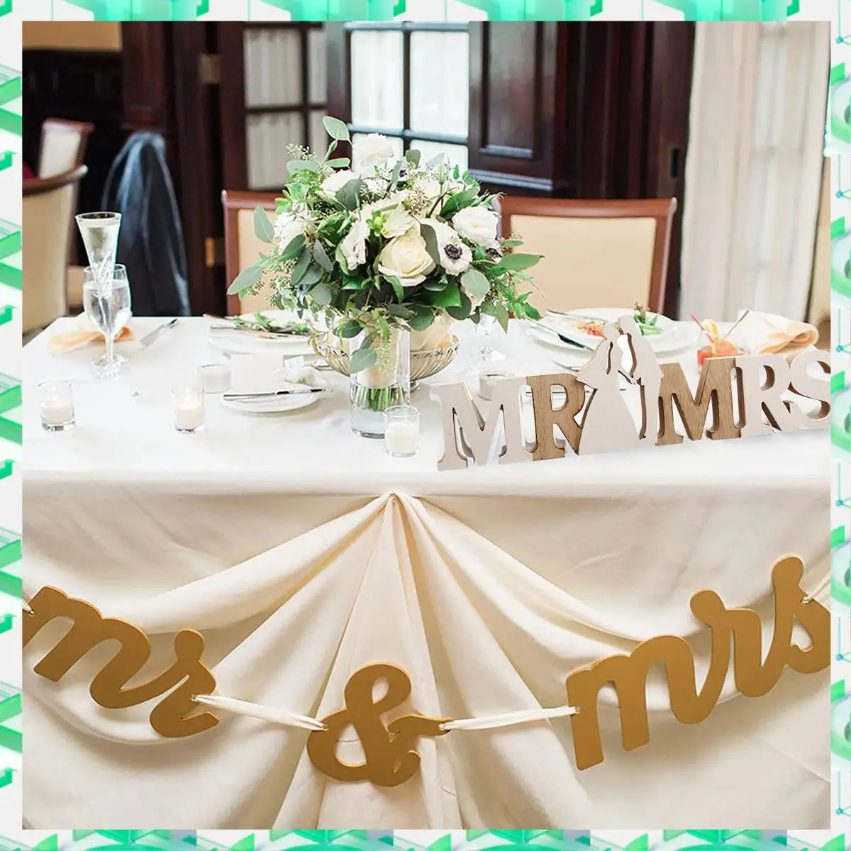 FIZP Wooden Mr And Mrs Signs For Wedding Table Decoration, Wedding Present For Party Table Photo Props Dinner Decoration
FIZP Wooden Mr And Mrs Signs For Wedding Table Decoration, Wedding Present For Party Table Photo Props Dinner Decoration