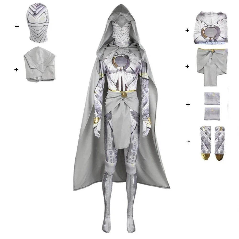 Cosplay Costume Marc Spector Moon Knight Mister Movie Werewolf By Night Man Of Wolf Cloak Jumpsuit Halloween Superhero Suit
Cosplay Costume Marc Spector Moon Knight Mister Movie Werewolf By Night Man Of Wolf Cloak Jumpsuit Halloween Superhero Suit