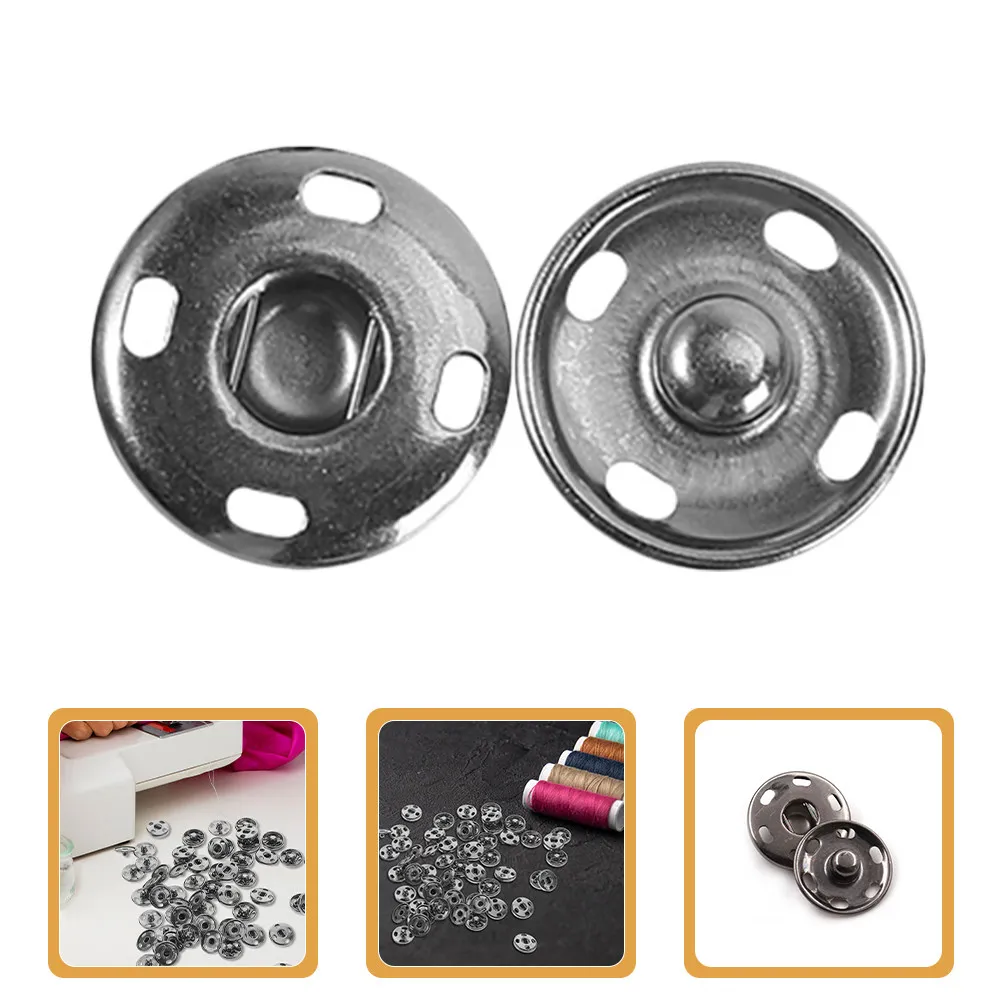 100Pcs Clothing Metal Snap Buttons Heavy Duty Sew-on Fasteners for Jackets Coats Pants DIY Sewing Projects Apparel Use
100Pcs Clothing Metal Snap Buttons Heavy Duty Sew-on Fasteners for Jackets Coats Pants DIY Sewing Projects Apparel Use