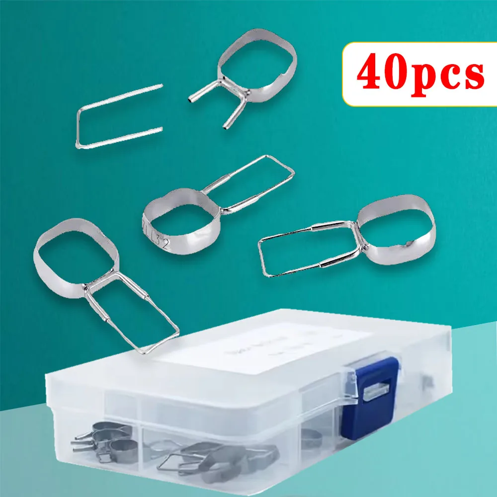 40Pcs Orthodontic Molar Space Maintainer Bands for Kids 32#-41# Sizes Braces Retainer Gap Preserver Dental Accessories
40Pcs Orthodontic Molar Space Maintainer Bands for Kids 32#-41# Sizes Braces Retainer Gap Preserver Dental Accessories