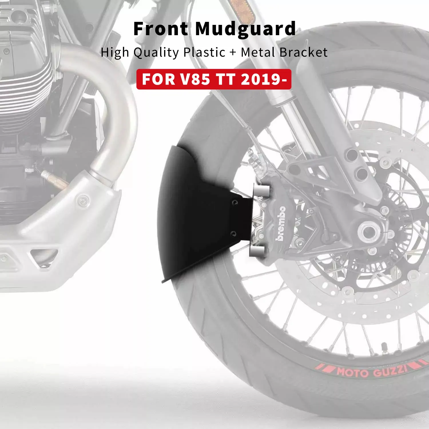 New For Moto Guzzi V85 TT V85TT V 85 TT 2019 - 2024 Front Mud Guard Fender Mudguard Black Motorcycle Accessories
New For Moto Guzzi V85 TT V85TT V 85 TT 2019 - 2024 Front Mud Guard Fender Mudguard Black Motorcycle Accessories