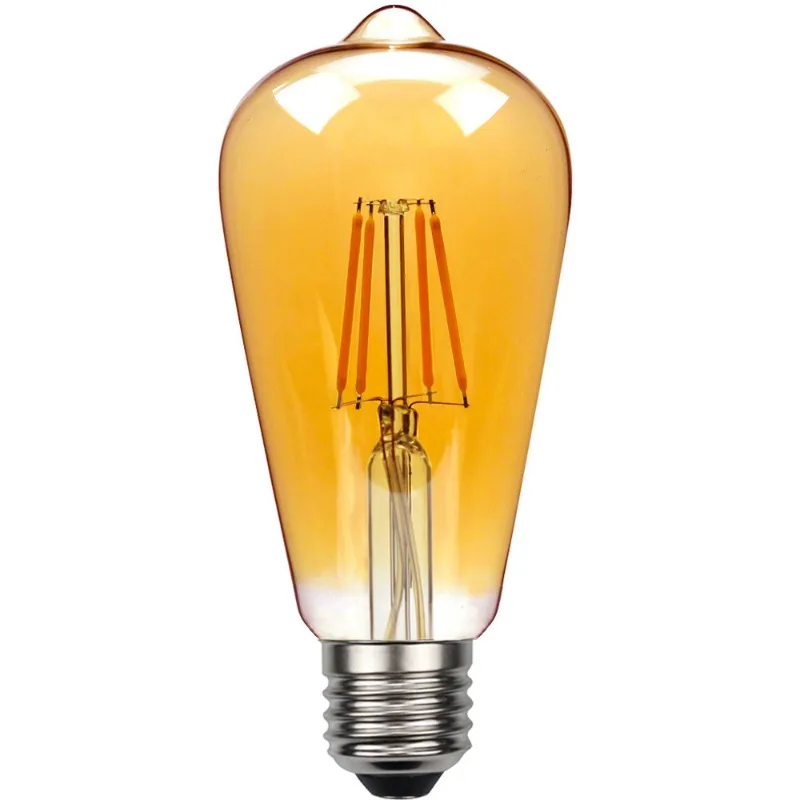 1PCS LED ST64 4W DC 220V Dimmable Gold Filament Bulb E27 Light Vintage Edison Lamp Retro Gold Glass Appearance
1PCS LED ST64 4W DC 220V Dimmable Gold Filament Bulb E27 Light Vintage Edison Lamp Retro Gold Glass Appearance