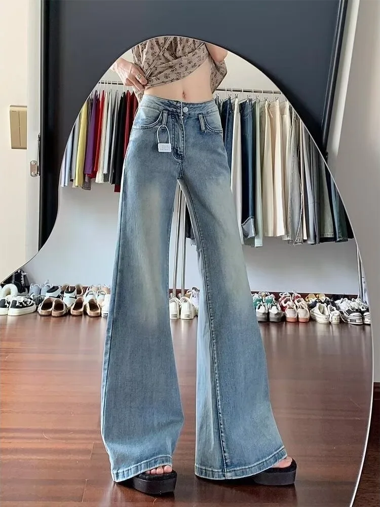 American Retro Low Waist Bell Bottom Jeans Women Summer New plus Size Fat MM Slim Not Legging Straight Leg Bell Bottom Pants
American Retro Low Waist Bell Bottom Jeans Women Summer New plus Size Fat MM Slim Not Legging Straight Leg Bell Bottom Pants