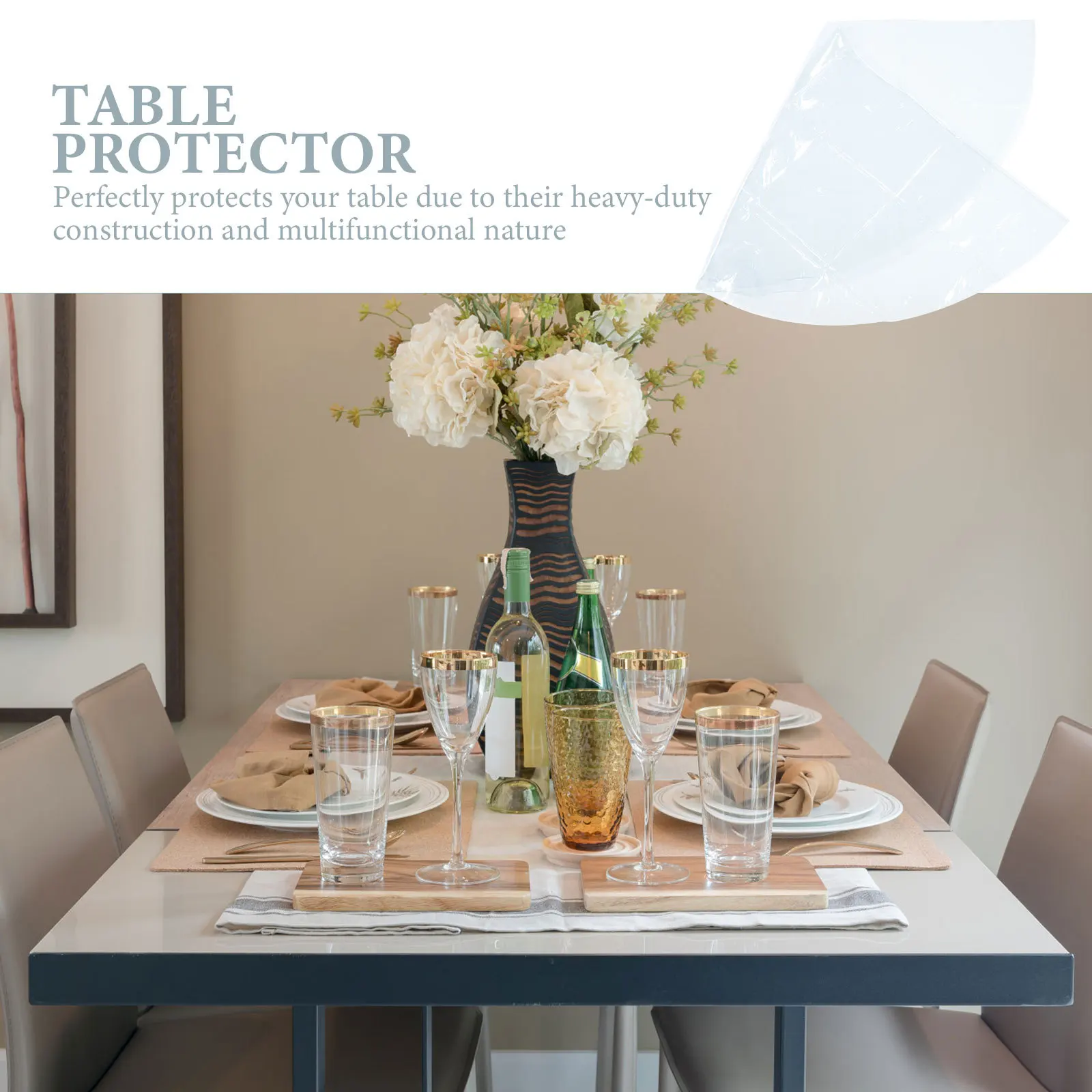 PVC Waterproof Tablecloth Transparent Oilproof Table Cover for Dining Table Household Surface Protector PVC Tablecloth
PVC Waterproof Tablecloth Transparent Oilproof Table Cover for Dining Table Household Surface Protector PVC Tablecloth