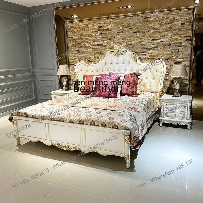 ss25 French fabric bed set, double solid wood, European luxury princess bed, master bedroom wedding bed
ss25 French fabric bed set, double solid wood, European luxury princess bed, master bedroom wedding bed