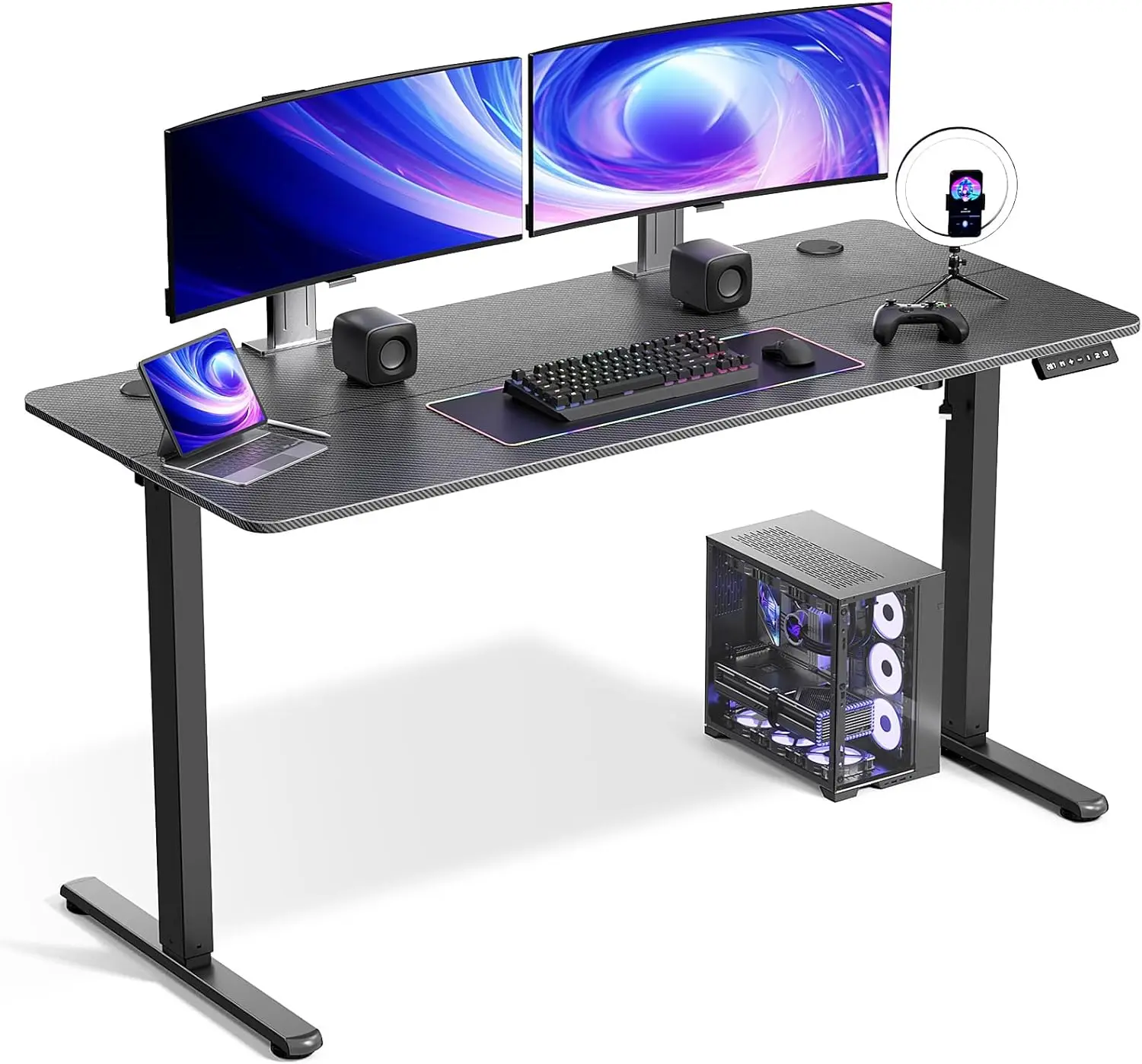 Electric Standing Desk 55x24 inch, Sit Stand Desk for Home Office, Carbon Fiber Black
Electric Standing Desk 55x24 inch, Sit Stand Desk for Home Office, Carbon Fiber Black