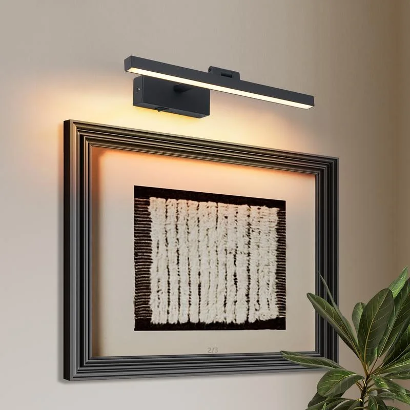 16-Inch Black Modern LED Wall Light for Bathroom Mirror, Dimmable Vanity Fixture
16-Inch Black Modern LED Wall Light for Bathroom Mirror, Dimmable Vanity Fixture