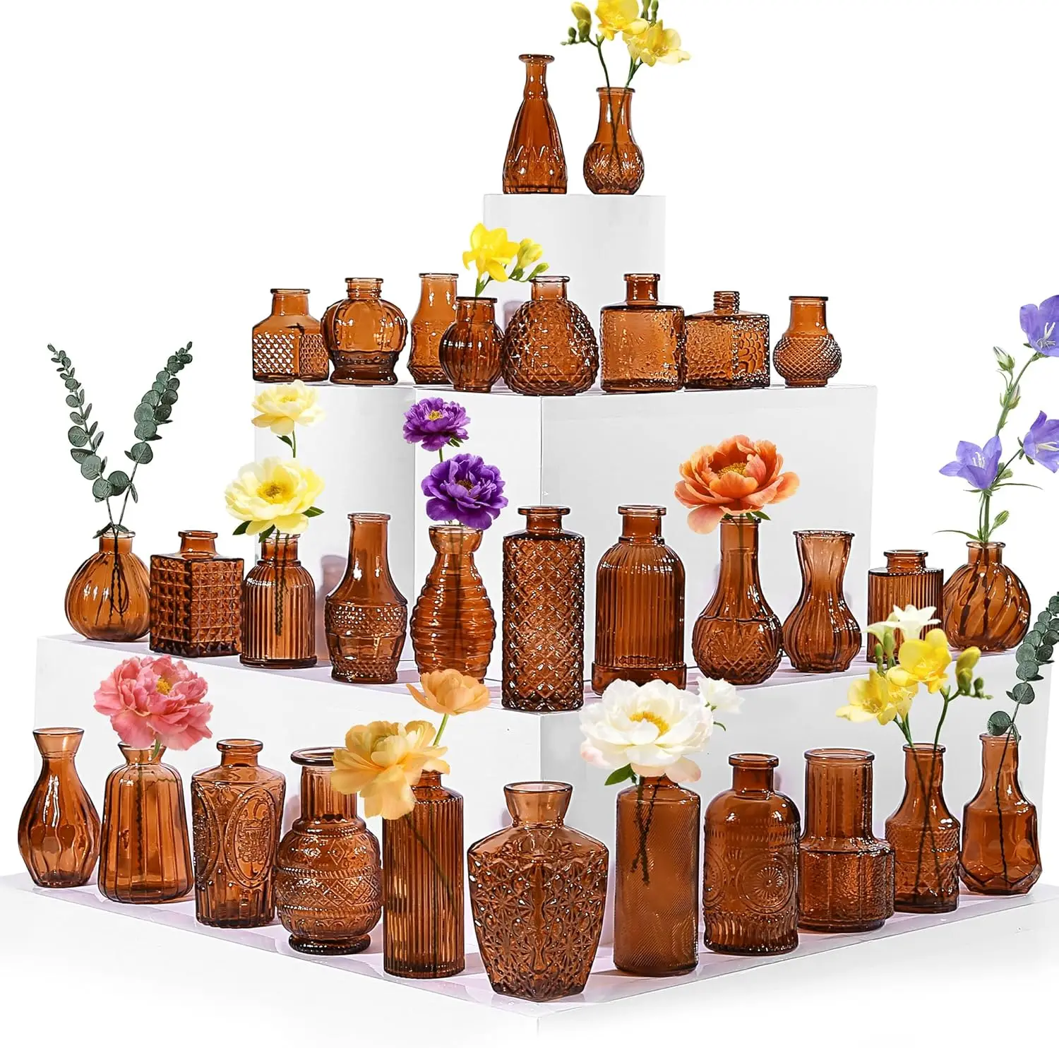 36PCS Glass Bud Vases Set, Small Flower Vase for Centerpieces in Bulk, Mini Vintage Vase for Wedding, Home, Table Decora
36PCS Glass Bud Vases Set, Small Flower Vase for Centerpieces in Bulk, Mini Vintage Vase for Wedding, Home, Table Decora