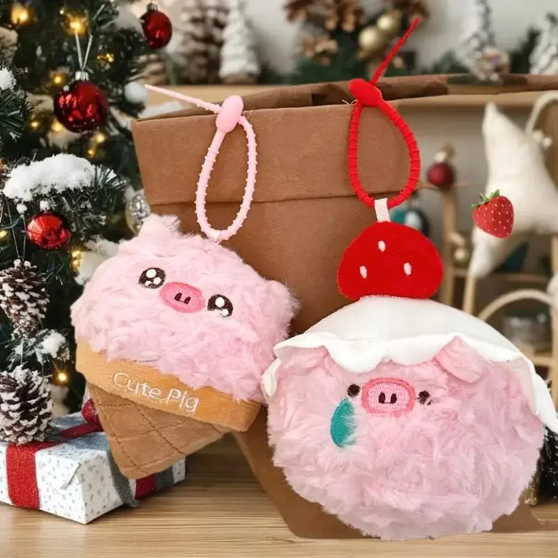 Cartoon Cute Ice Cream Pig Plush Keychain Strawberry Cake Pig Pendant Bag Hanging Decoration Car Keyring Couples Gift
Cartoon Cute Ice Cream Pig Plush Keychain Strawberry Cake Pig Pendant Bag Hanging Decoration Car Keyring Couples Gift