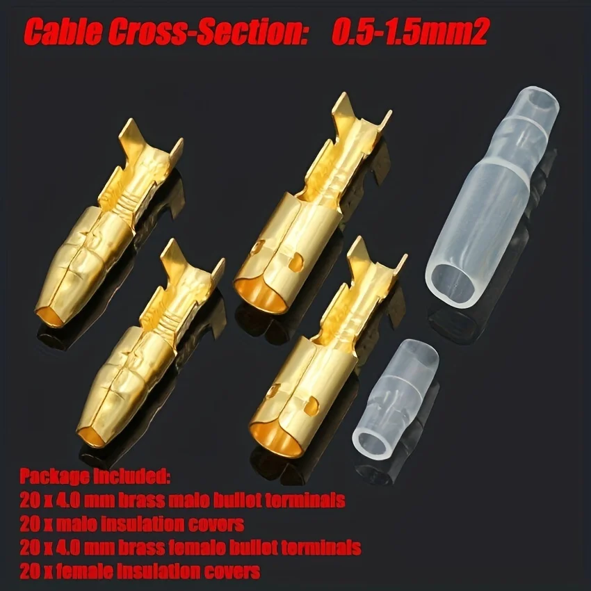 4.0 Round Seat Bullet Head Terminal Female Terminal Single Hole Socket Cold Pressed Terminal Pair Plug Spring
4.0 Round Seat Bullet Head Terminal Female Terminal Single Hole Socket Cold Pressed Terminal Pair Plug Spring