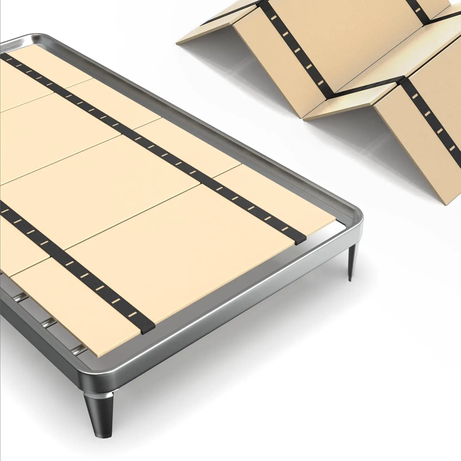Heavy Duty Bed Panels Foldable Box Spring, Bunkie Board, Bed Support Slats,(57X80)
Heavy Duty Bed Panels Foldable Box Spring, Bunkie Board, Bed Support Slats,(57X80)