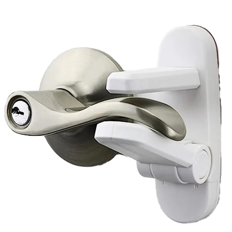 Child Safety Door Lever Lock Easy One-Hand Operation For Adults Prevents Kids From Opening Doors
Child Safety Door Lever Lock Easy One-Hand Operation For Adults Prevents Kids From Opening Doors
