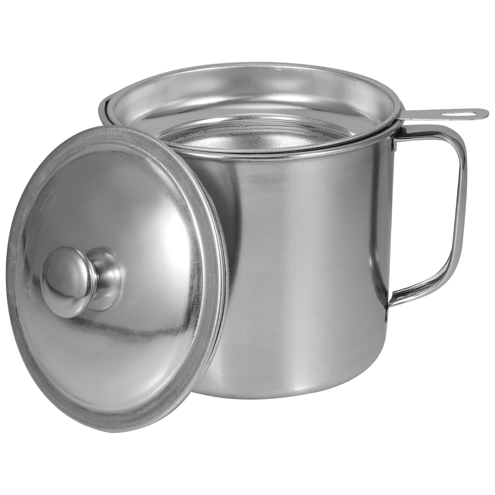 Stainless Steel Oil Filter Pot 304 Kitchen Helper Removable Design Easy Clean Oil Container Storage Cup Strainer 
Stainless Steel Oil Filter Pot 304 Kitchen Helper Removable Design Easy Clean Oil Container Storage Cup Strainer