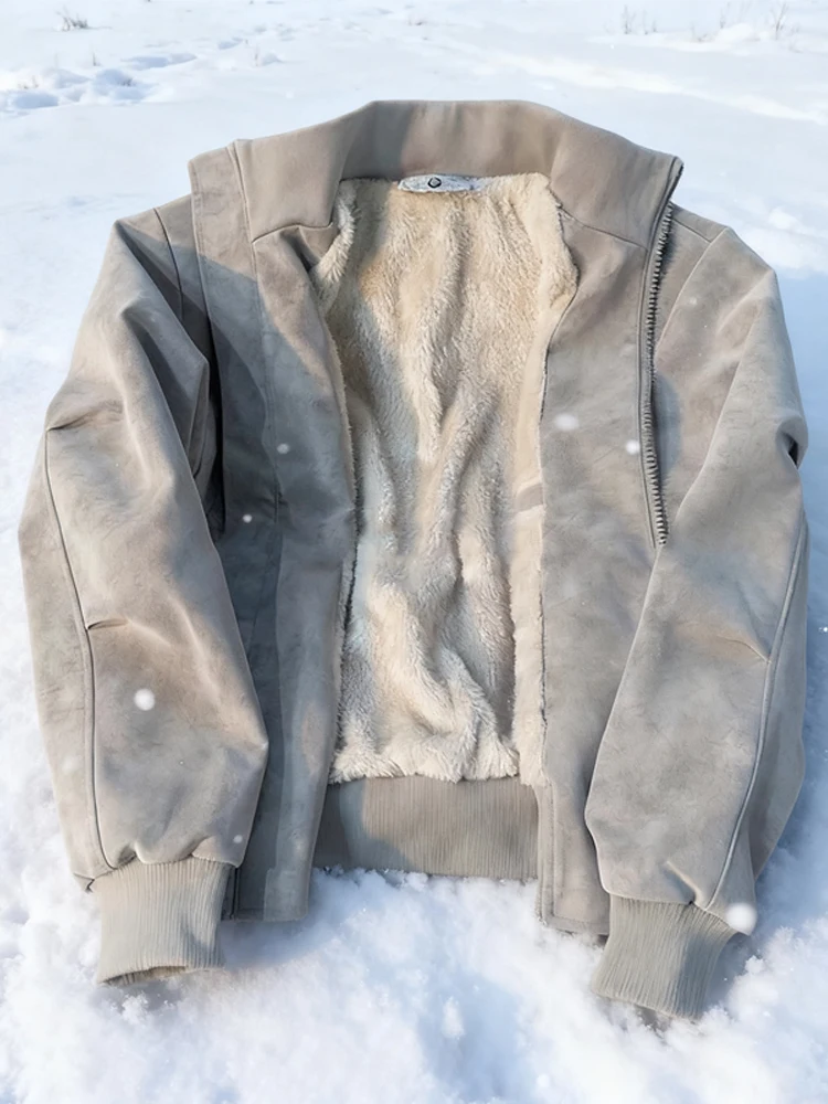 Зимняя мужская куртка из бархата ягненка с внутренней подкладкой из тонкого хлопка, американская окрашенная куртка из искусственной кожи, антихолодная хлопковая куртка C...
Зимняя мужская куртка из бархата ягненка с внутренней подкладкой из тонкого хлопка, американская окрашенная куртка из искусственной кожи, антихолодная хлопковая куртка C...