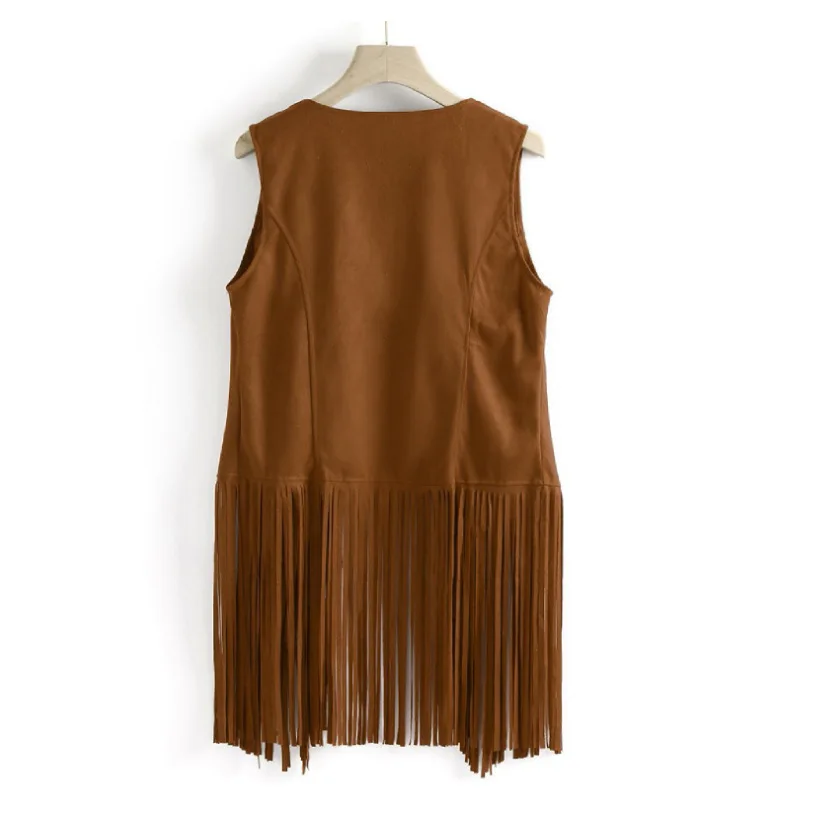 Women Cardigan Tassel Fringed Open Stitch Vintage Western Cowboy Cosplay Sleeveless Stage Performance Role Play Waistcoat
Women Cardigan Tassel Fringed Open Stitch Vintage Western Cowboy Cosplay Sleeveless Stage Performance Role Play Waistcoat