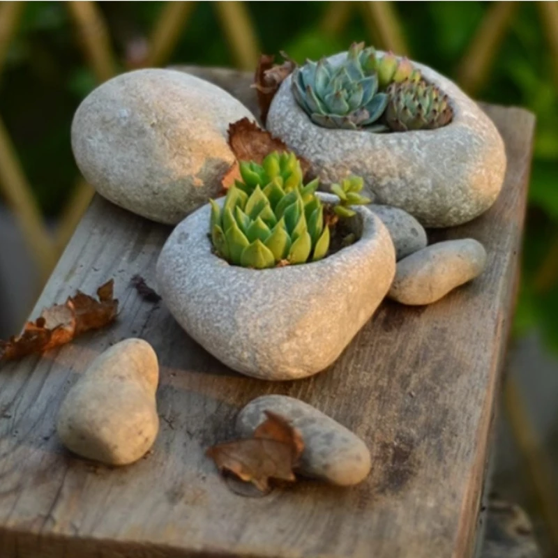 Literary and Creative Small Flowerpots Imitation Pebbles Irregular Desktop Combination Succulent Flowerpots Green Plants
Literary and Creative Small Flowerpots Imitation Pebbles Irregular Desktop Combination Succulent Flowerpots Green Plants