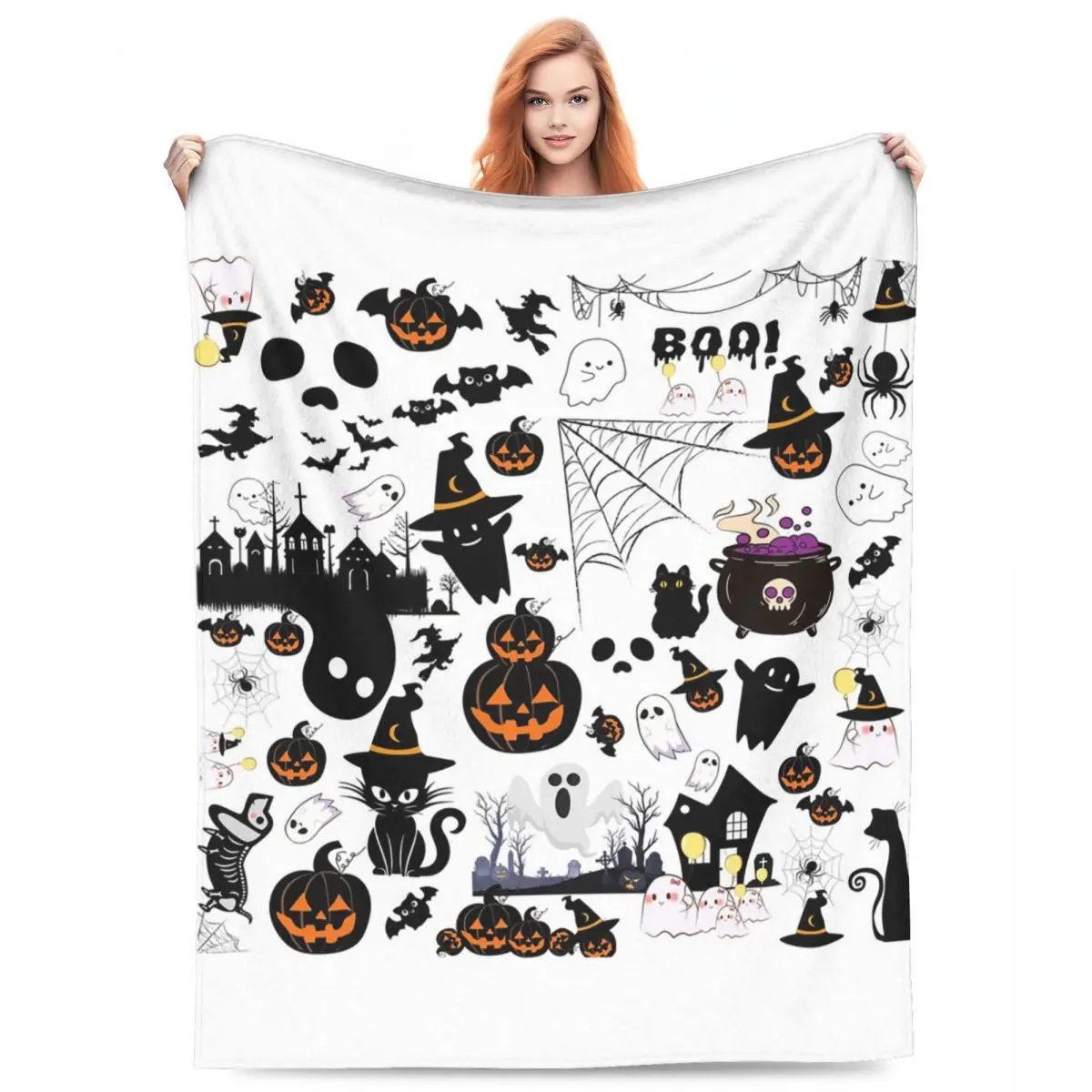 Halloween Pumpkins And Ghosts Witch Party Blankets Fleece Sofa Throw Blanket Throw Blankets for Couch Bedding Throws Bedspread
Halloween Pumpkins And Ghosts Witch Party Blankets Fleece Sofa Throw Blanket Throw Blankets for Couch Bedding Throws Bedspread