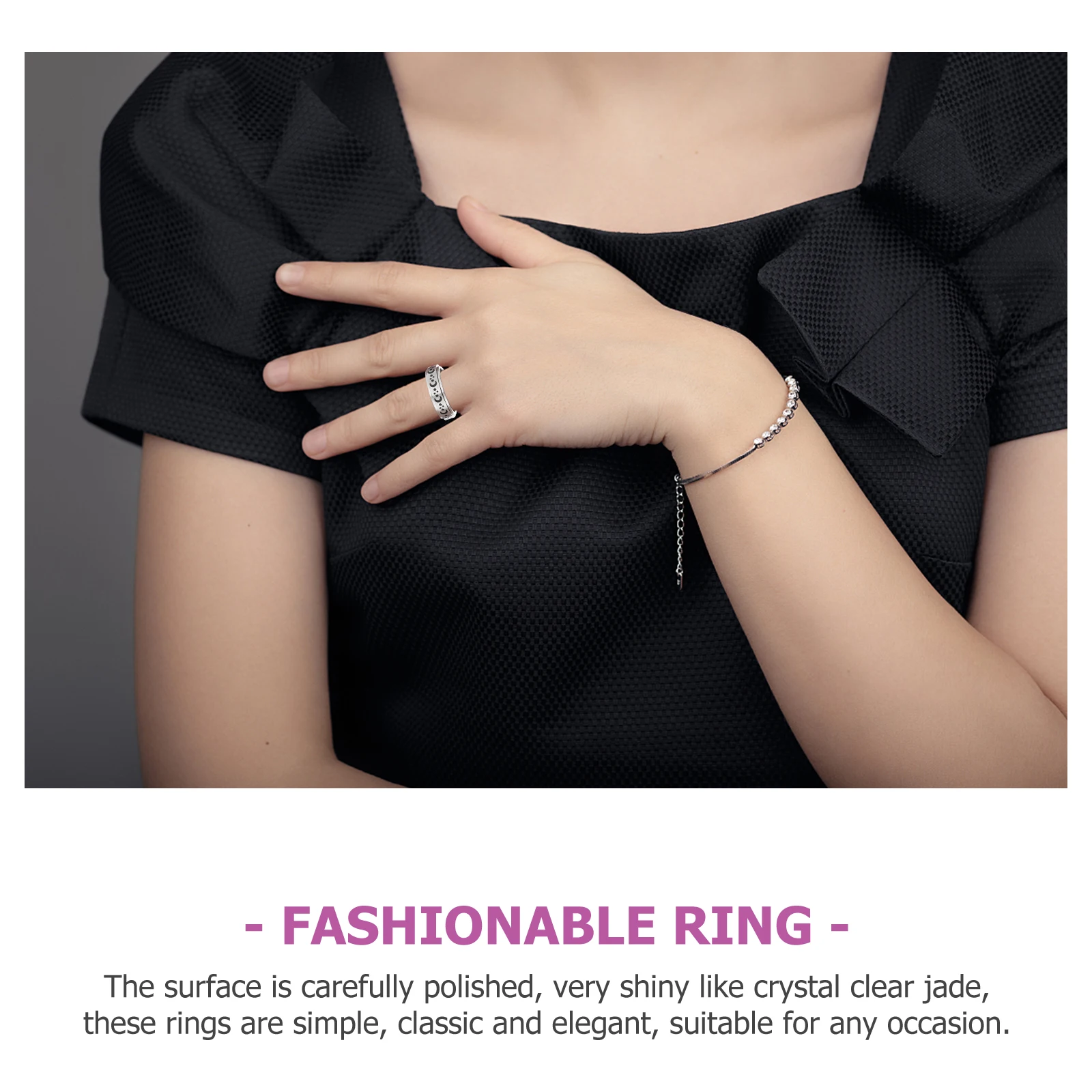 4pcs Steel Rotating Smooth Shiny Fidget Rings Fidget Ring Adjustable Unisex Fashion Ring with Rotatable Design
4pcs Steel Rotating Smooth Shiny Fidget Rings Fidget Ring Adjustable Unisex Fashion Ring with Rotatable Design