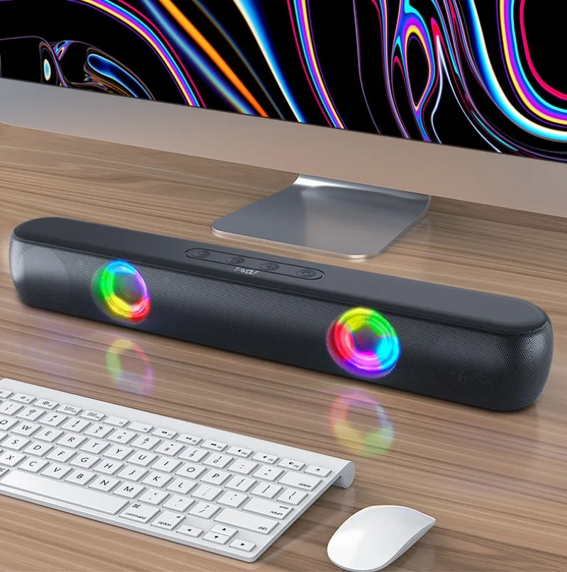 Wireless Bluetooth Speaker Hifi 3D Stereo Soundbar Portable USB TF Card AUX Audio Music Player Home Theater TV Computer Speaker
Wireless Bluetooth Speaker Hifi 3D Stereo Soundbar Portable USB TF Card AUX Audio Music Player Home Theater TV Computer Speaker