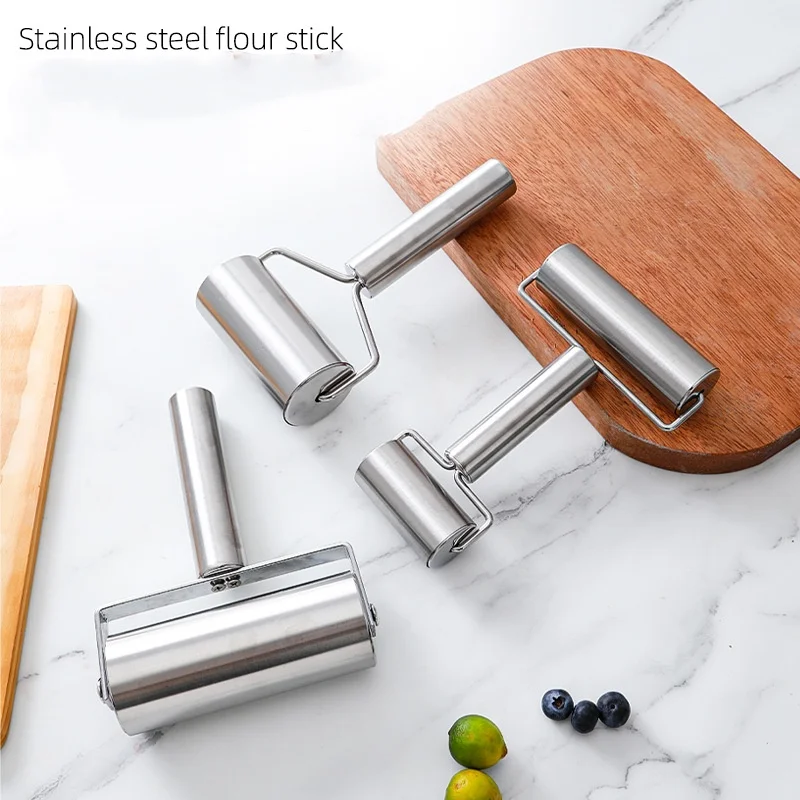 1PC Kitchen Accessories Tools Stainless Steel Flour Stick Rolling Pin Dumpling Wrapper Baking Knead Dough Pizza Apple Pie
1PC Kitchen Accessories Tools Stainless Steel Flour Stick Rolling Pin Dumpling Wrapper Baking Knead Dough Pizza Apple Pie
