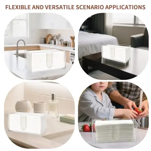 Clear 5mm Thick Acrylic Countertop Napkin Dispenser For C-Fold, Z-Fold, Trifold And Multifold Paper Towels – Kitchen & Bathroom
Clear 5mm Thick Acrylic Countertop Napkin Dispenser For C-Fold, Z-Fold, Trifold And Multifold Paper Towels – Kitchen & Bathroom