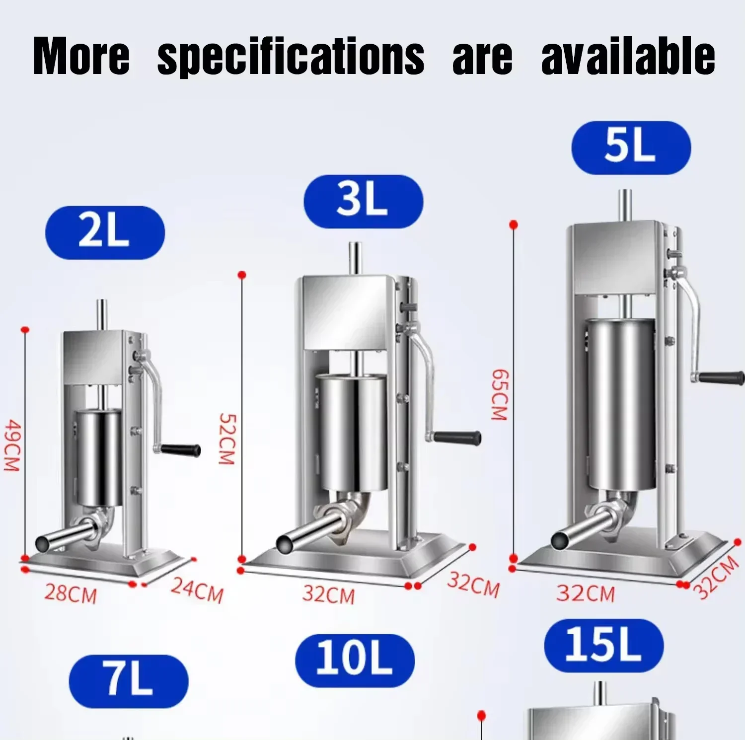 Sausage Filler Maker Sausage Stuffer Meat Filler Maker Making Machine Commercial Automatic Electric Pneumatic Sausage Stuffer Ho
Sausage Filler Maker Sausage Stuffer Meat Filler Maker Making Machine Commercial Automatic Electric Pneumatic Sausage Stuffer Ho