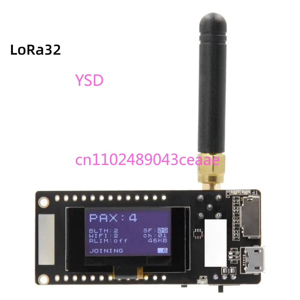 LoRa32 V2.1_1.6 Version 433/868/915Mhz ESP32 LoRa OLED 0.96 Inch SD Card Bluetooth WIFI Wireless Module ESP-32 SMA
LoRa32 V2.1_1.6 Version 433/868/915Mhz ESP32 LoRa OLED 0.96 Inch SD Card Bluetooth WIFI Wireless Module ESP-32 SMA